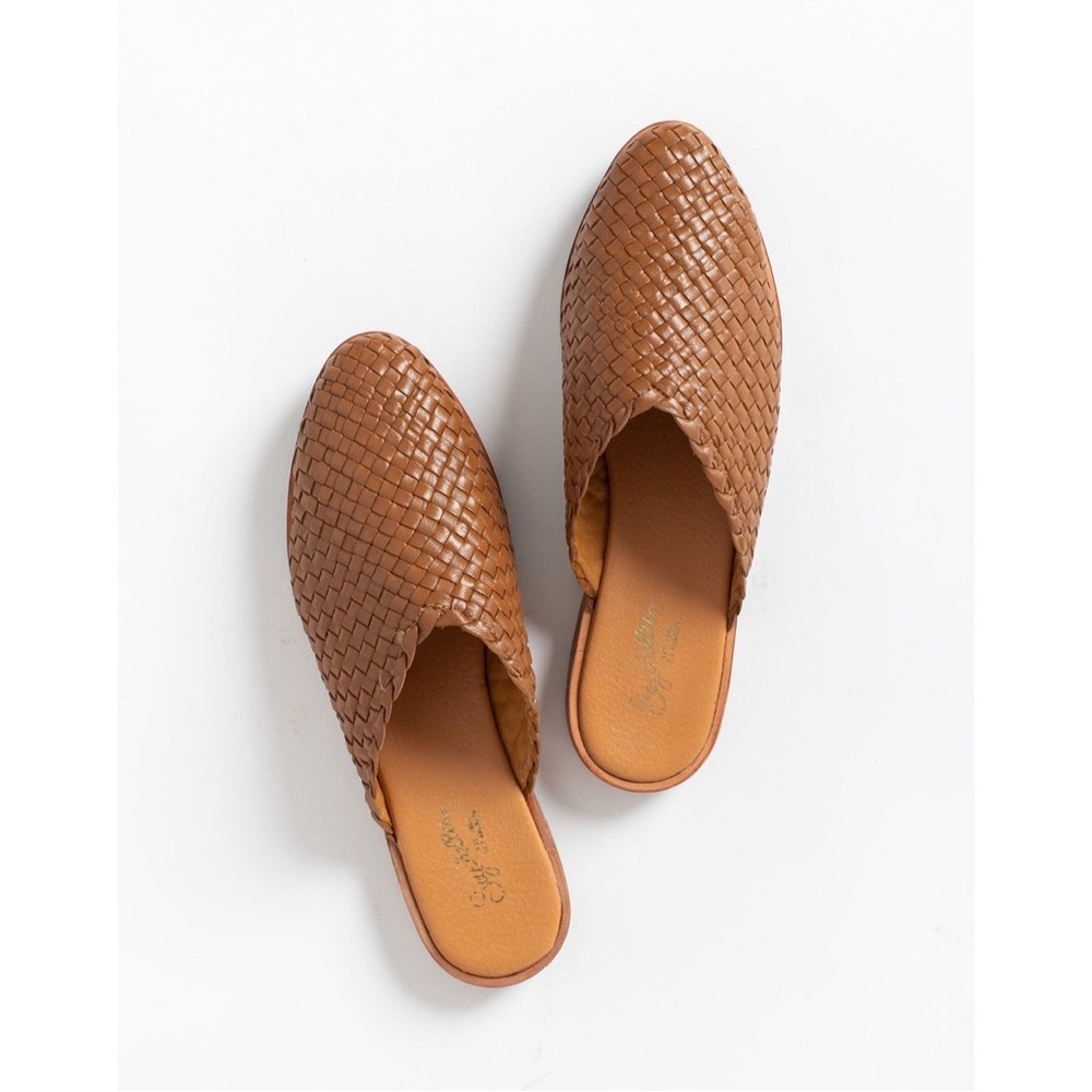 SEYCHELLES Places To Go Brown Woven Leather Mules 8 - Picture 12 of 12
